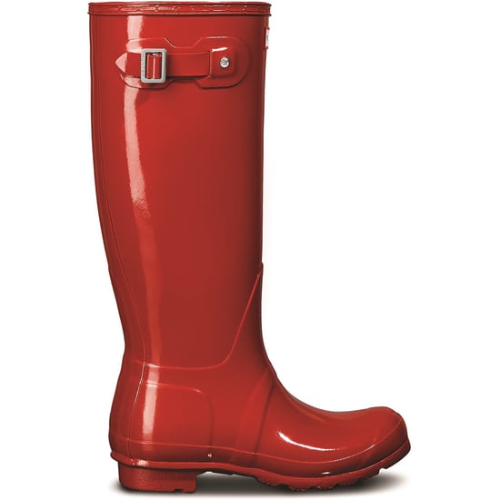 Hunter Original Tall Gloss Rubberen Rode Militaire Damesregenlaarzen - Image 5