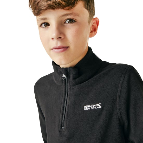 Regatta Kids Childrens Hot Shot II Lightweight 1/2 Zip Outdoor Fleece Pullover - Image 3