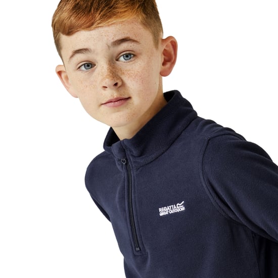 Regatta Kids Childrens Hot Shot II Lightweight 1/2 Zip Outdoor Fleece Pullover - Image 3