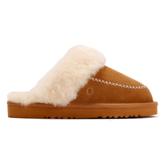 Osprey London Women's 'The Celeste' Chestnut Suede Slipper - Image 5