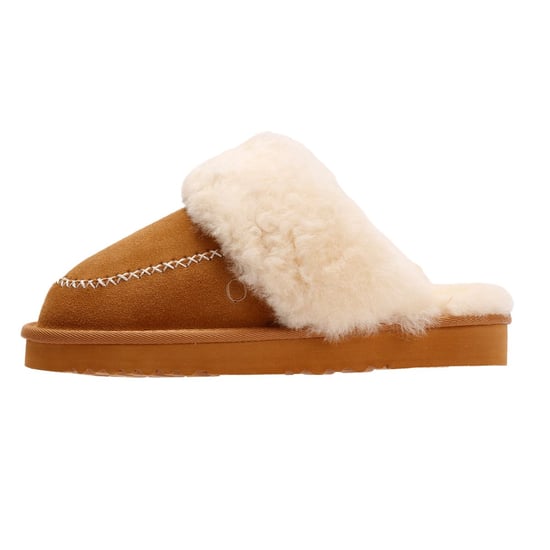 Osprey London Women's 'The Celeste' Chestnut Suede Slipper - Image 6