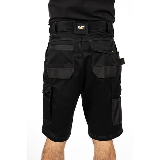 Caterpillar Essential Stretch Holster Polyester Heren Zwarte Werkshorts - Image 2