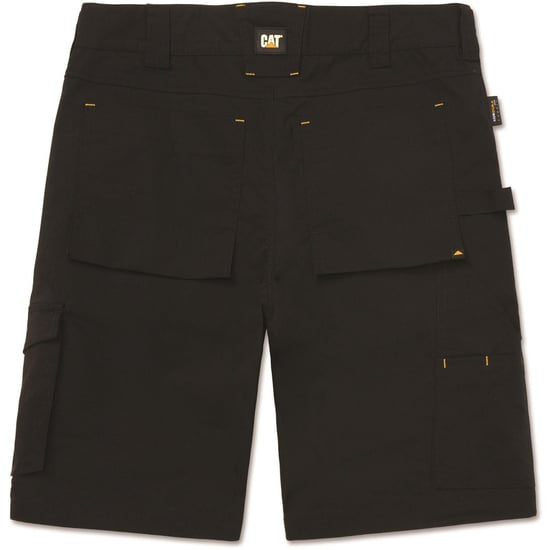 Caterpillar Nexus Stretch Cotton Mäns Svarta Arbetsshorts - Image 5