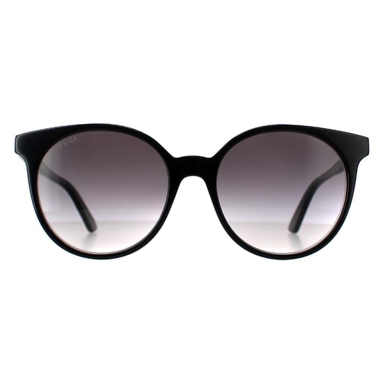 Gucci Ronde Dames Zwart Grijs Verloop GG0488S - Image 1