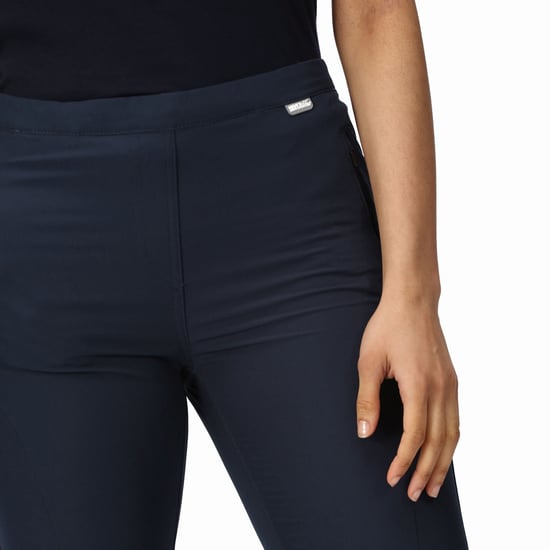 Regatta Womens Pentre Stretch Outdoor Walking Hiking Bottoms Trousers - Navy - Image 4