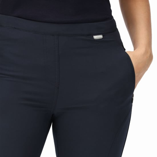 Regatta Womens Pentre Stretch Outdoor Walking Hiking Bottoms Trousers - Navy - Image 6
