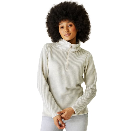 Regatta Womens Solenne 1/2 Zip Outdoor Walking Hiking Stripe Fleece Pullover - Image 1