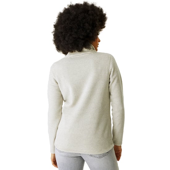 Regatta Womens Solenne 1/2 Zip Outdoor Walking Hiking Stripe Fleece Pullover - Image 2