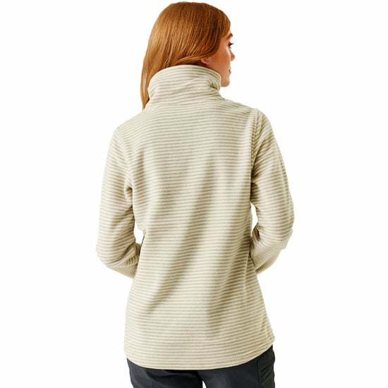 Regatta Womens Solenne 1/2 Zip Outdoor Walking Hiking Stripe Fleece Pullover - Image 2