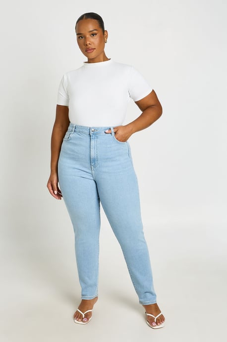 Plus High Waist Booty Lifting Skinny Jean - Image 4