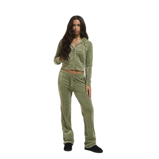 Juicy Couture Tina velour track pant with diamante branding - Image 1