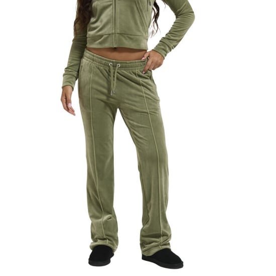 Juicy Couture Tina velour track pant with diamante branding - Image 5