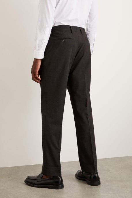Tailored Fit Charcoal Essential Suit Trousers - Image 3