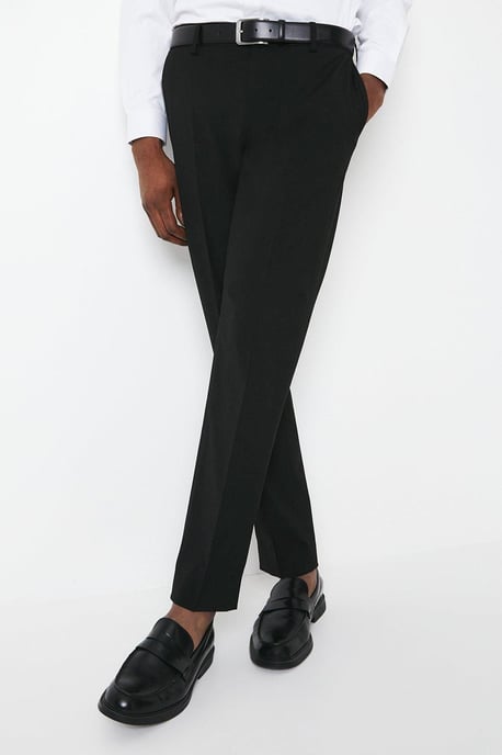 Tailored Fit Black Essential Suit Trousers - Image 6