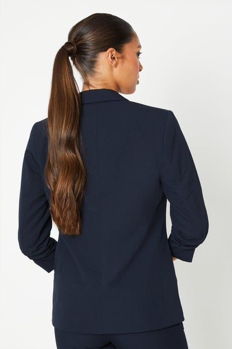 Ruched Sleeve Blazer - Image 3
