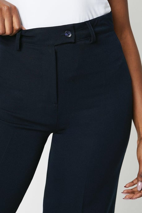 High Waist Wide Leg Tab Trouser - Image 4
