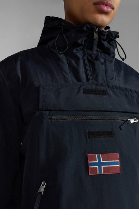 Regnskog Ficka Vinter Anorak Jacka Svart - Image 4
