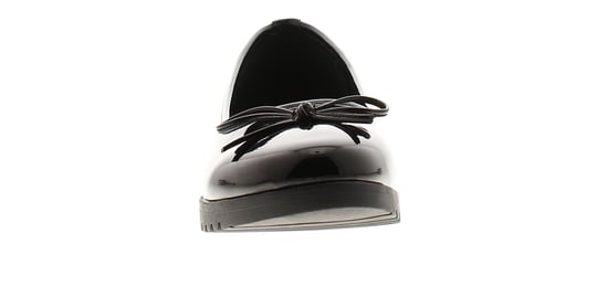 Platino Womens Ballerina Wedges Print Slip On Black Patent - Image 3