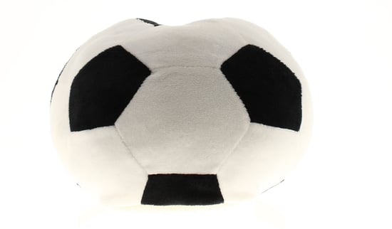 Childrens Boys Novelty Football Slippers White Black - Image 3