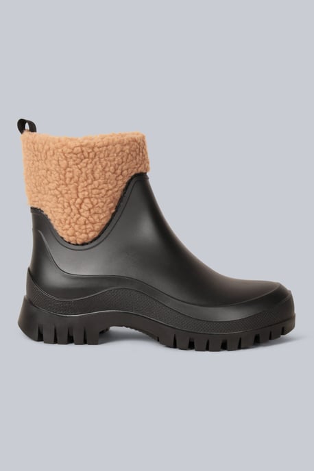 'Lolah' Women's Wellies Waterproof Cushioned Fleece Lined Wellington Rain Boots Black - Image 2