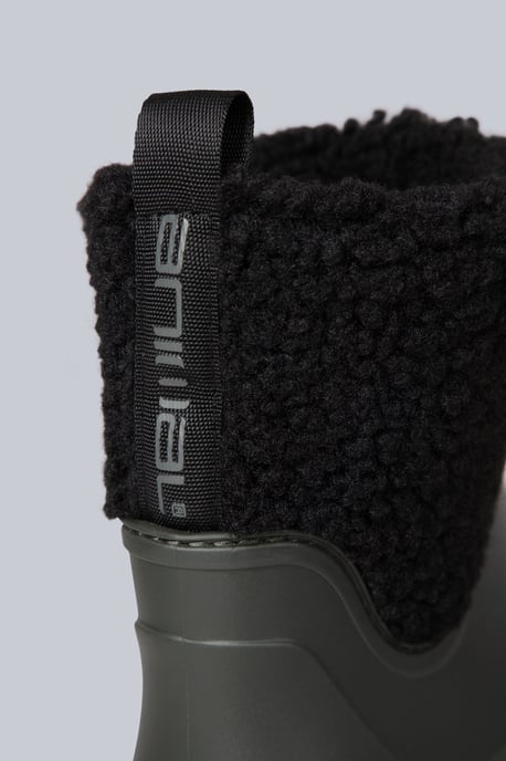 'Lolah' Women's Wellies Waterproof Cushioned Fleece Lined Wellington Rain Boots Khaki - Image 3
