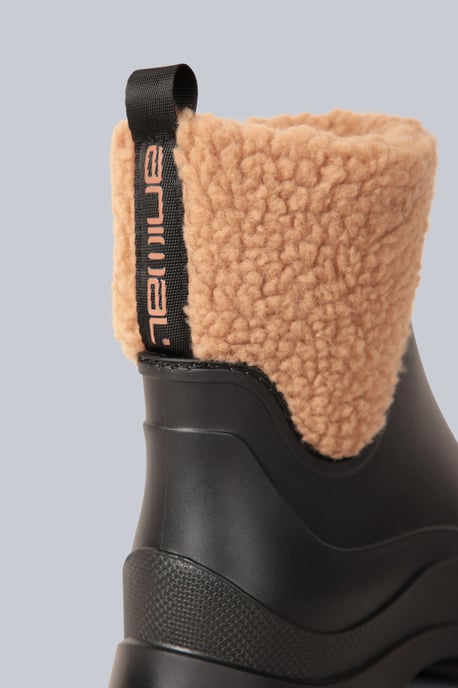 'Lolah' Women's Wellies Waterproof Cushioned Fleece Lined Wellington Rain Boots Black - Image 5