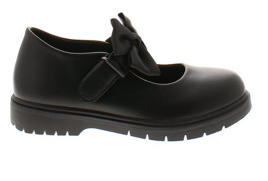 Princess Stardust Girls School Shoes Younger Candice Touch Fastening black patent - Image 2
