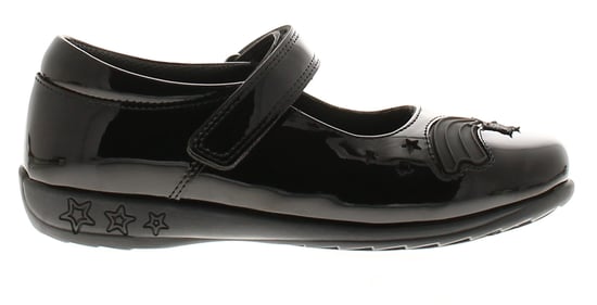 Buckle My Shoe Girls School Shoes Younger Lights Black Patent - Image 2