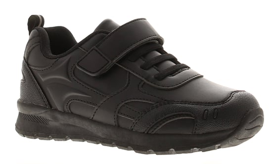 Rockstorm Boys School Shoes Trainers Bungee Elasticated Lace black - Image 1