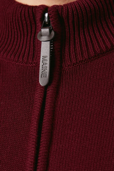 Premium Pure Cotton Zip Thru Knit Jumper - Image 5
