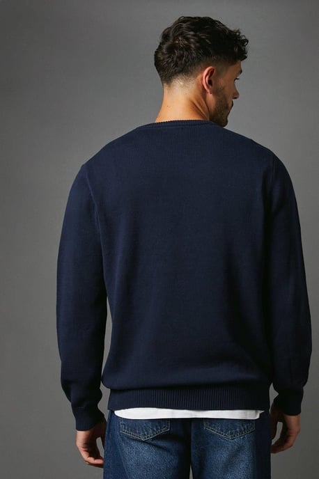 Premium Pure Cotton V-neck Jumper - Image 3