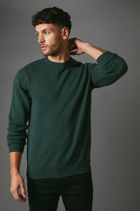 Premium Pure Cotton Crew Neck Jumper - Image 1