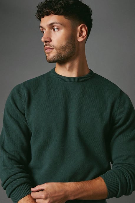 Premium Pure Cotton Crew Neck Jumper - Image 4