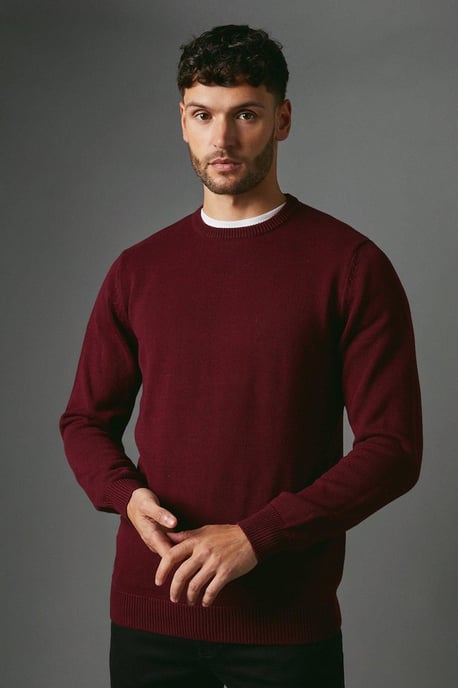 Premium Pure Cotton Crew Neck Jumper - Image 1