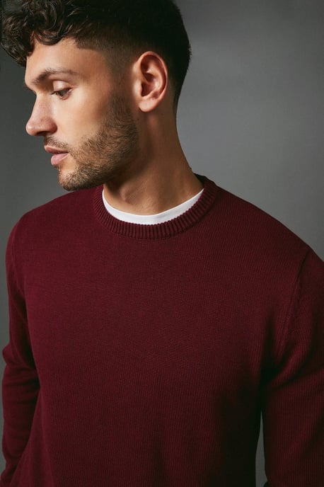 Premium Pure Cotton Crew Neck Jumper - Image 4