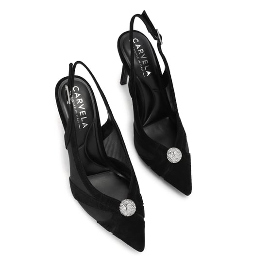 Carvela Suede Lumera Sling Court Heels - Image 2