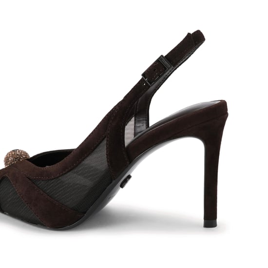 Carvela Suede Lumera Sling Court Heels - Image 3