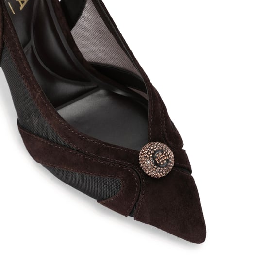 Carvela Suede Lumera Sling Court Heels - Image 4