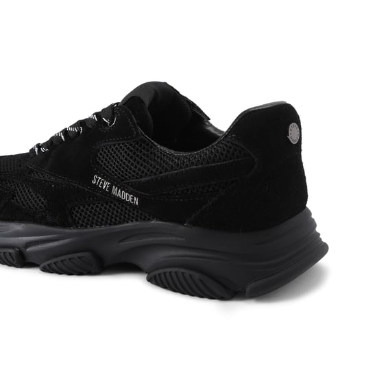 Suede Front Row Black Suede Sneakers - Image 3