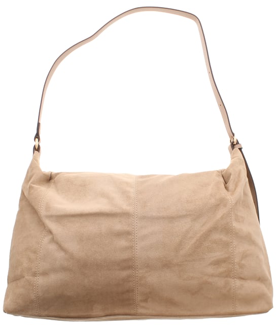 Womens Slouchy Shoulder Bag Harper Zip Fastening beige - Image 1