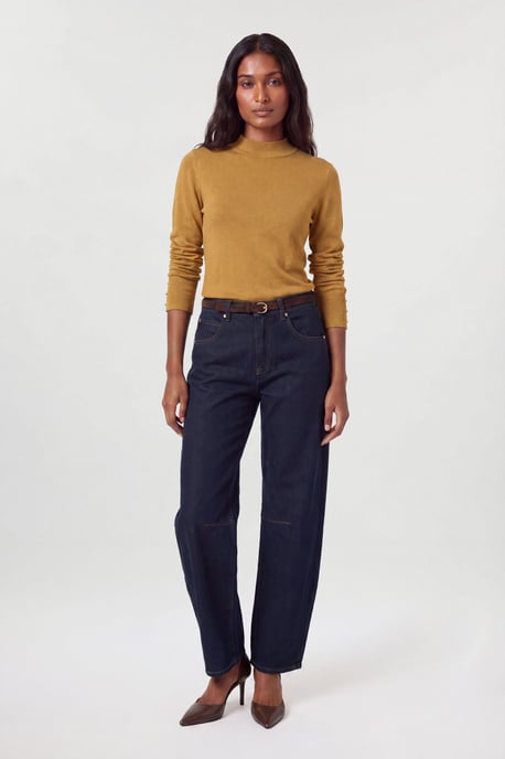 Forever Viscose Blend Knitted High Neck Jumper - Image 1