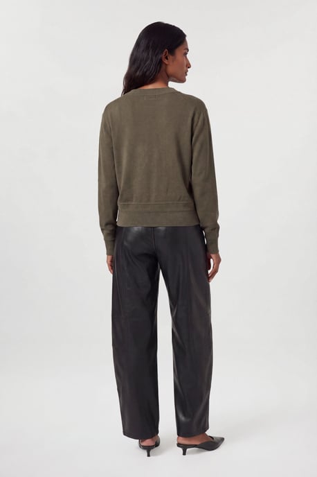 Viscose Blend Tie Neck Knit Jumper - Image 2