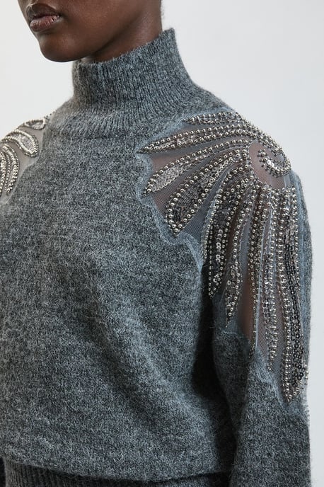 Embellished Cosy Knitted Jumper - Image 4