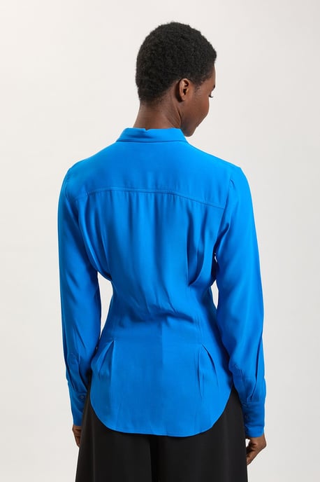 Cobalt Woven Button Down Shirt - Image 4