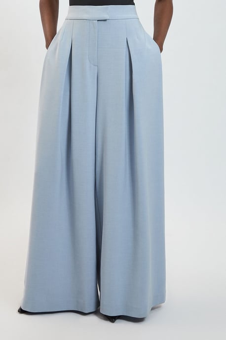 Polished Pleat Wide Leg Tailored Trouser - Image 2