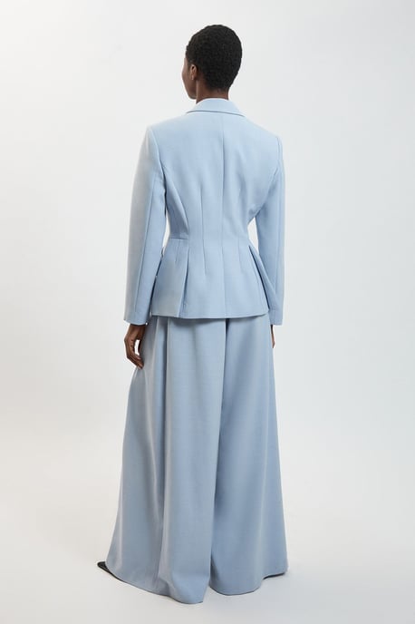 Polished Pleat Wide Leg Tailored Trouser - Image 3