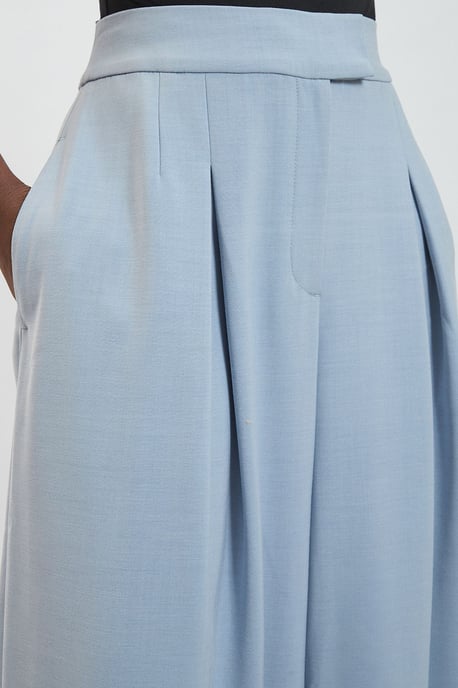 Polished Pleat Wide Leg Tailored Trouser - Image 4