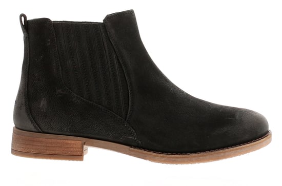 Hush Puppies Edith Womens Leather Ankle Boots Black - Image 4