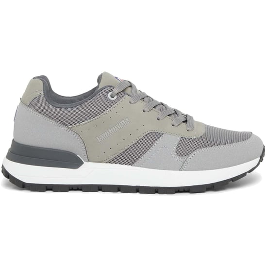 Men's Lambretta Echo 2 British Sailer Low Top Sneakers in Light Grey - Image 5