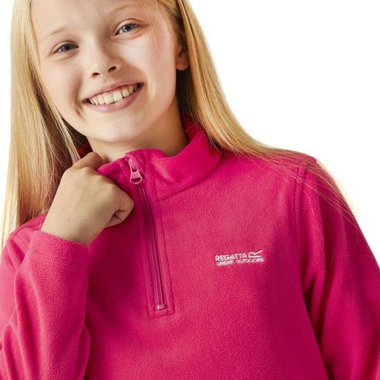 Regatta Boys & Girls Hot Shot II Half Zip Fleece Top - Image 3